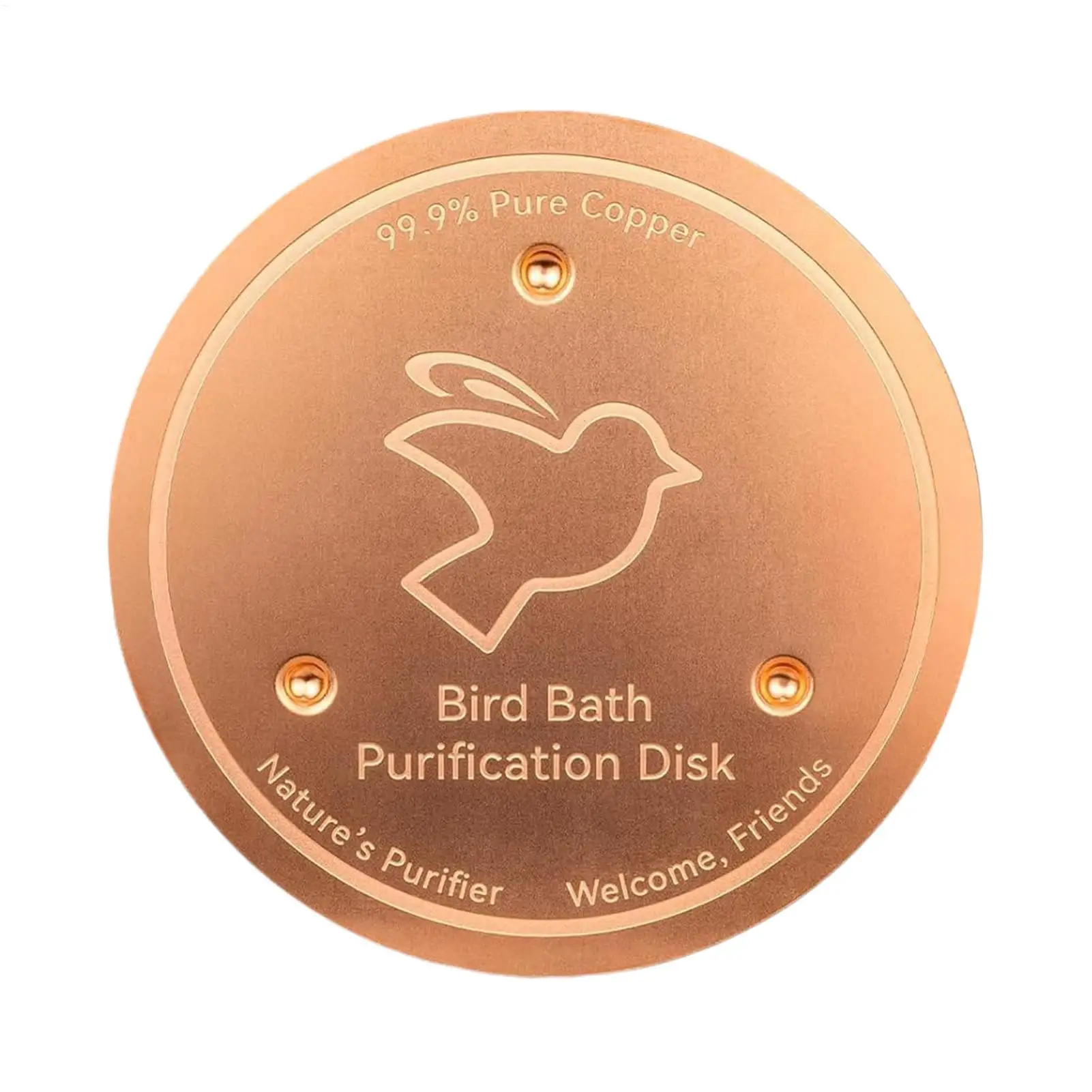 Copper Birdbath Cleaning Tray 2