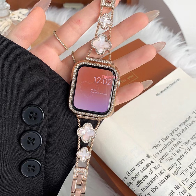 Upro Four Clover With Diamond Watch Band for
