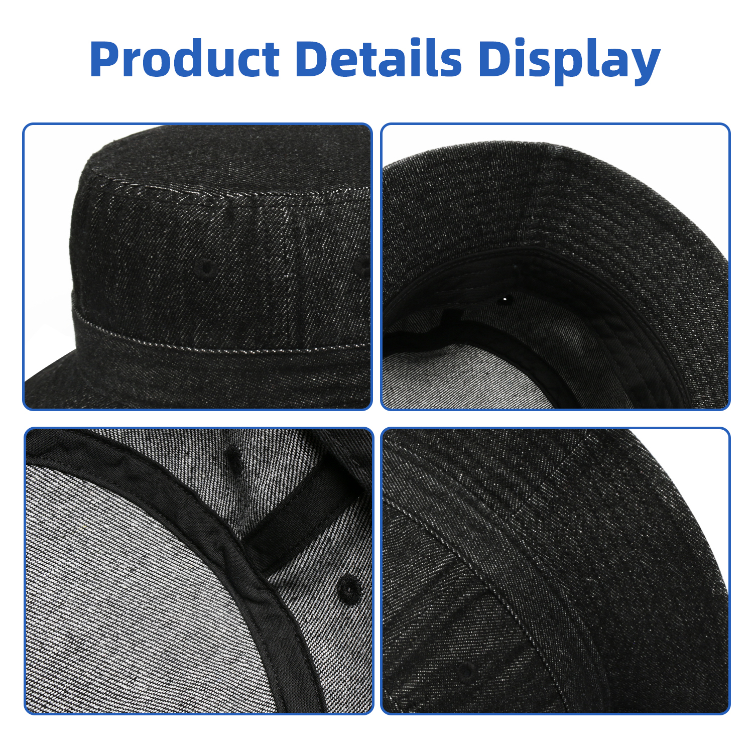 Summer Denim Bucket Hat Sunscreen 2
