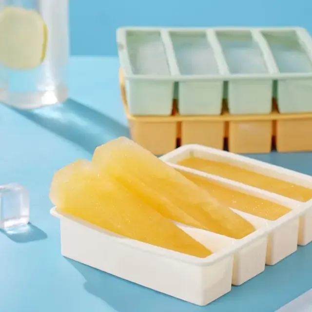 4-Piece Silicone Freezer Molds with Lids 4