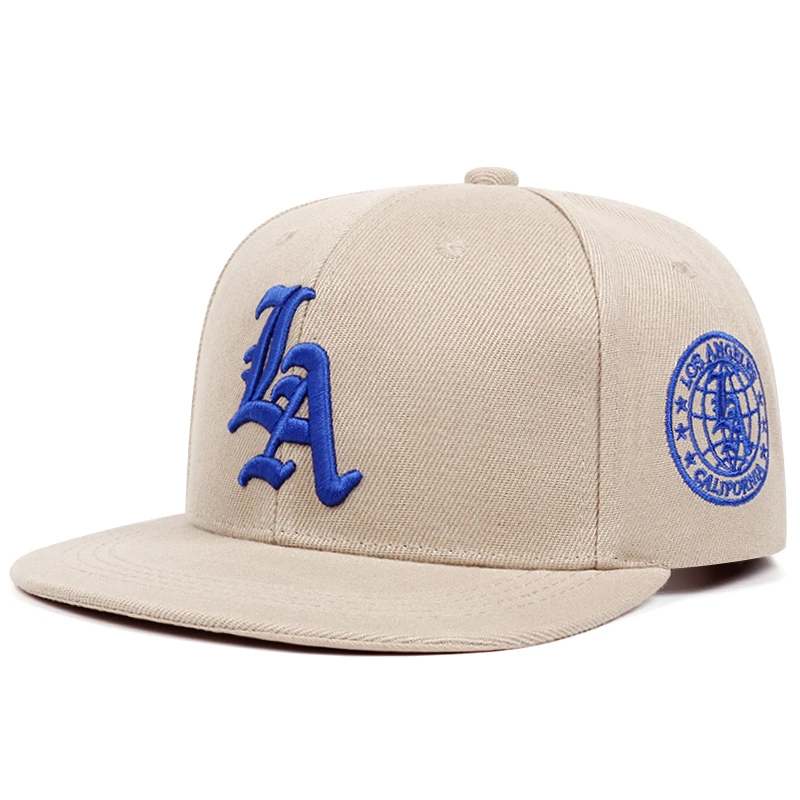 Embroidered Cotton Flat Brim Cap 3