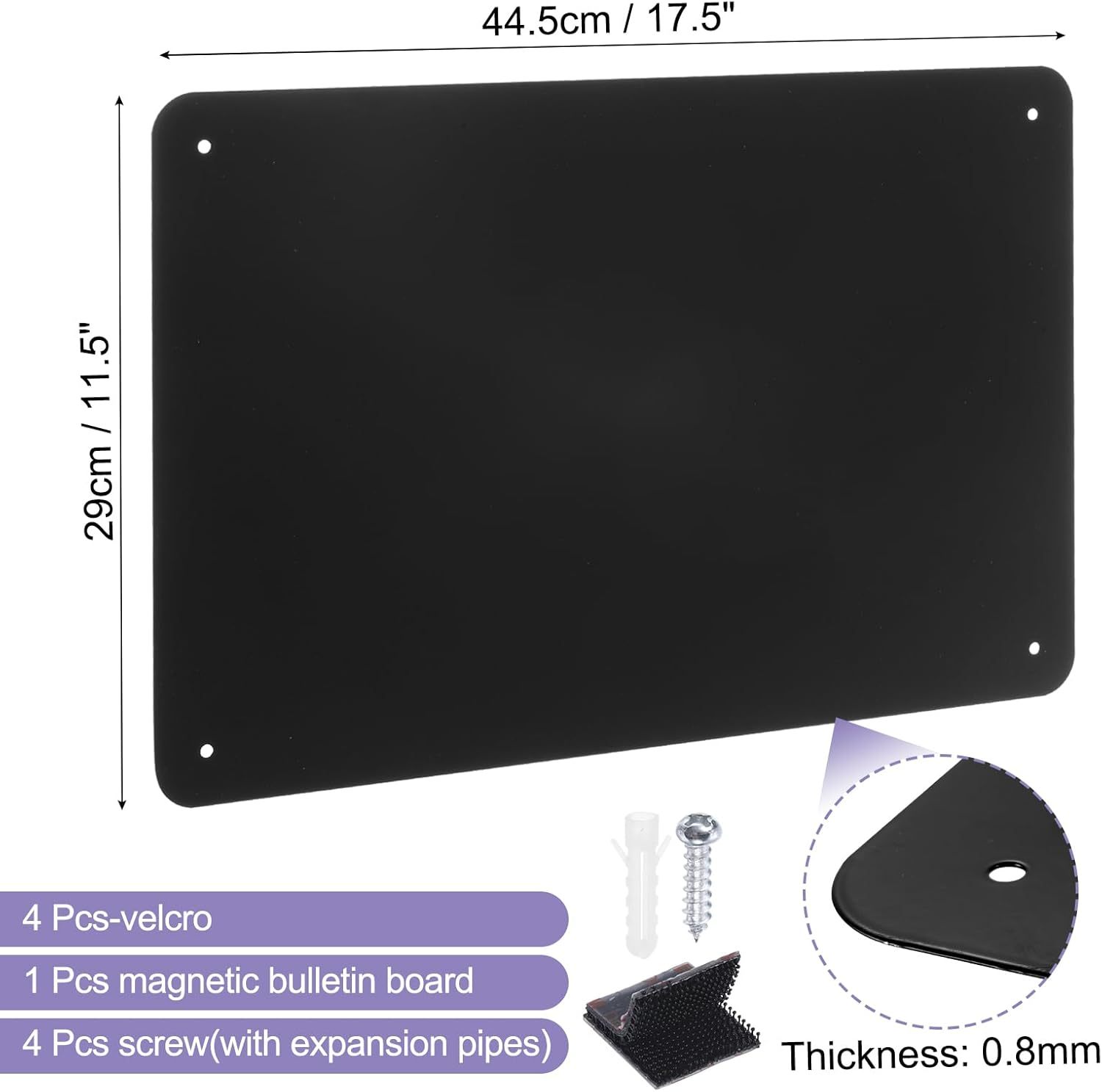 Magnetic Steel Wall Whiteboard 11x17 Inches With for 2