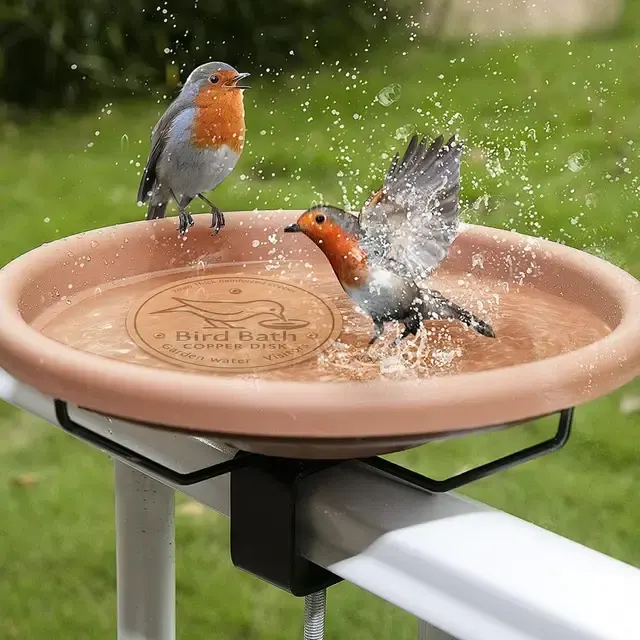 Kupfer Vogelbad Reinigungstablett 3