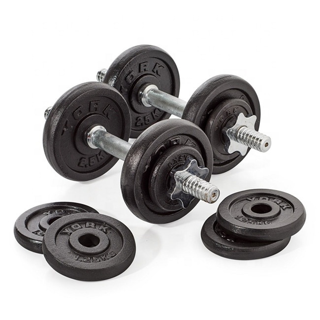 Cast Iron Adjustable Dumbbell and Barbell Set 2