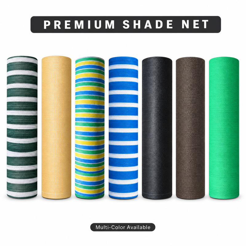 Grünes Schattiernetz, HDPE, 30–90 % Schattierung 3