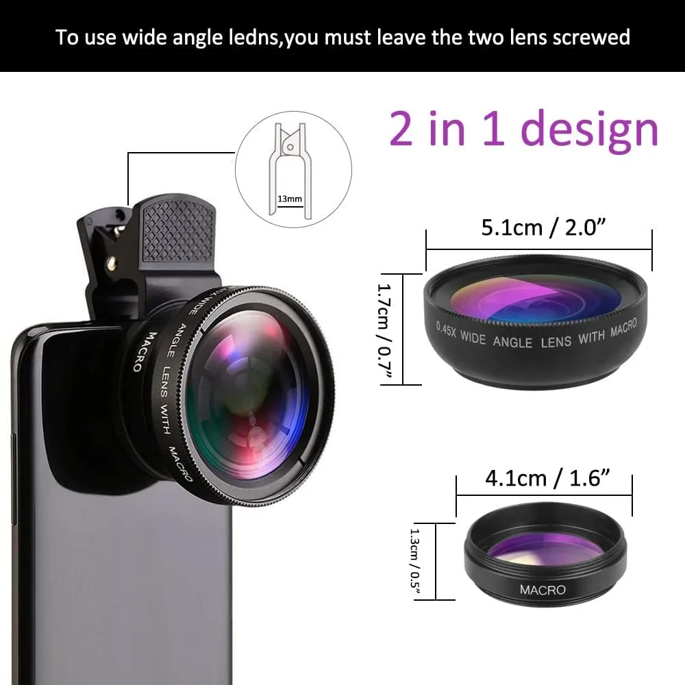 0.45X Wide-Angle Macro Clip Lens 4