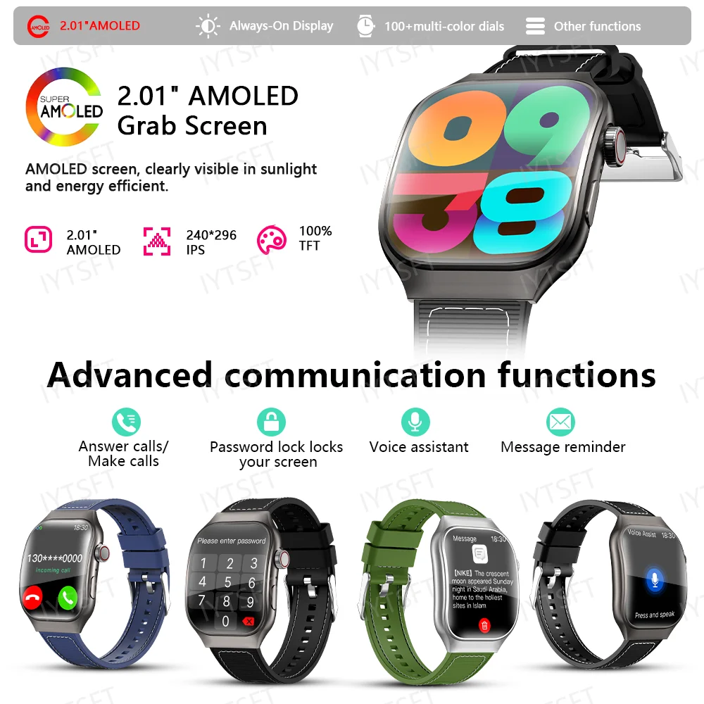 LAXASFIT Neue Damen-Smartwatch mit Gebogenem Bildschirm 2 01 2
