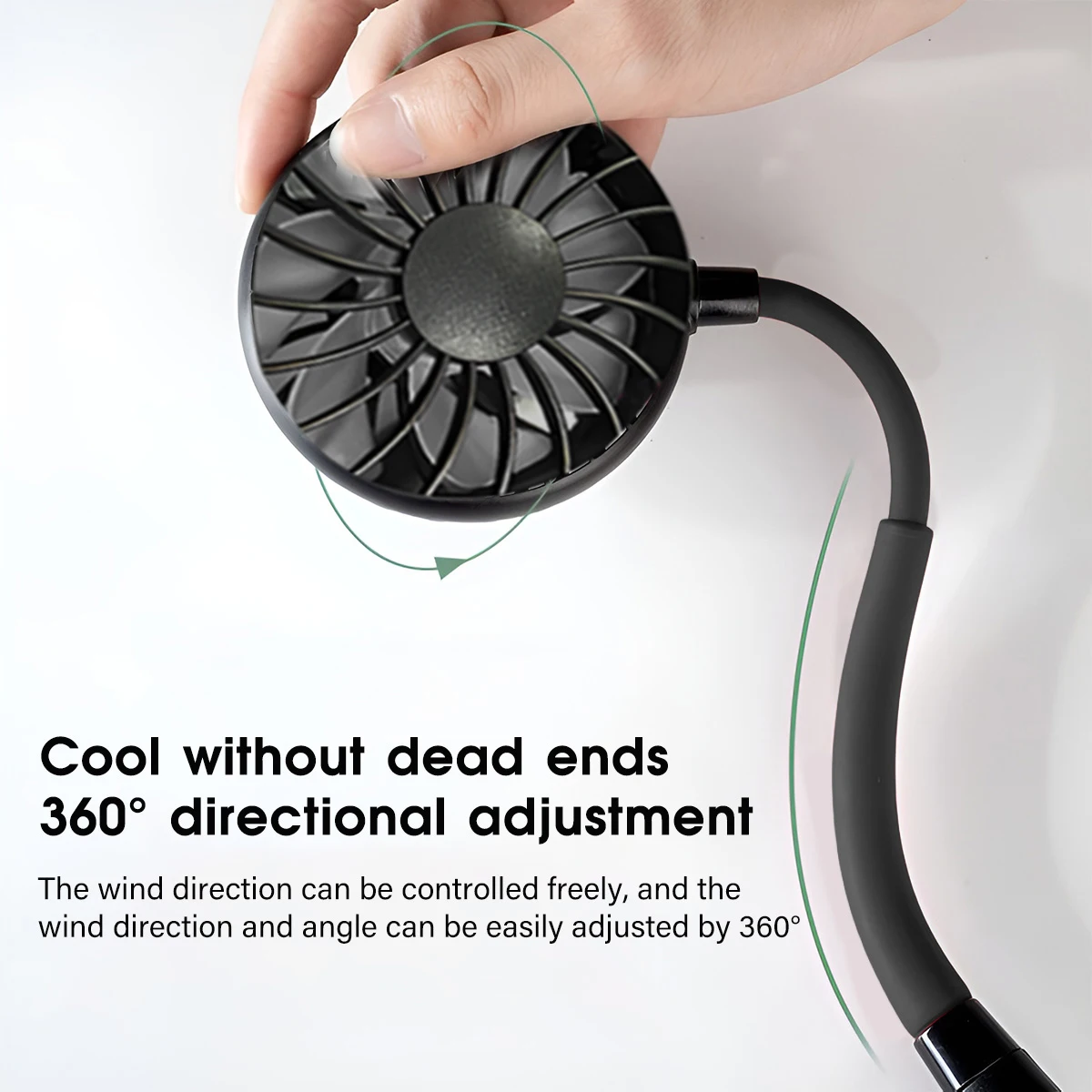 Wiederaufladbarer Nackenventilator 1200 mAh 4