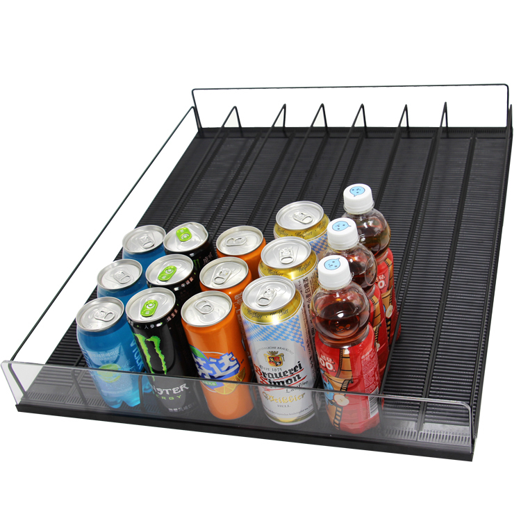 Auto-feed Acrylic Eco-Friendly 40L Refrigerator Bottle Display Shelf