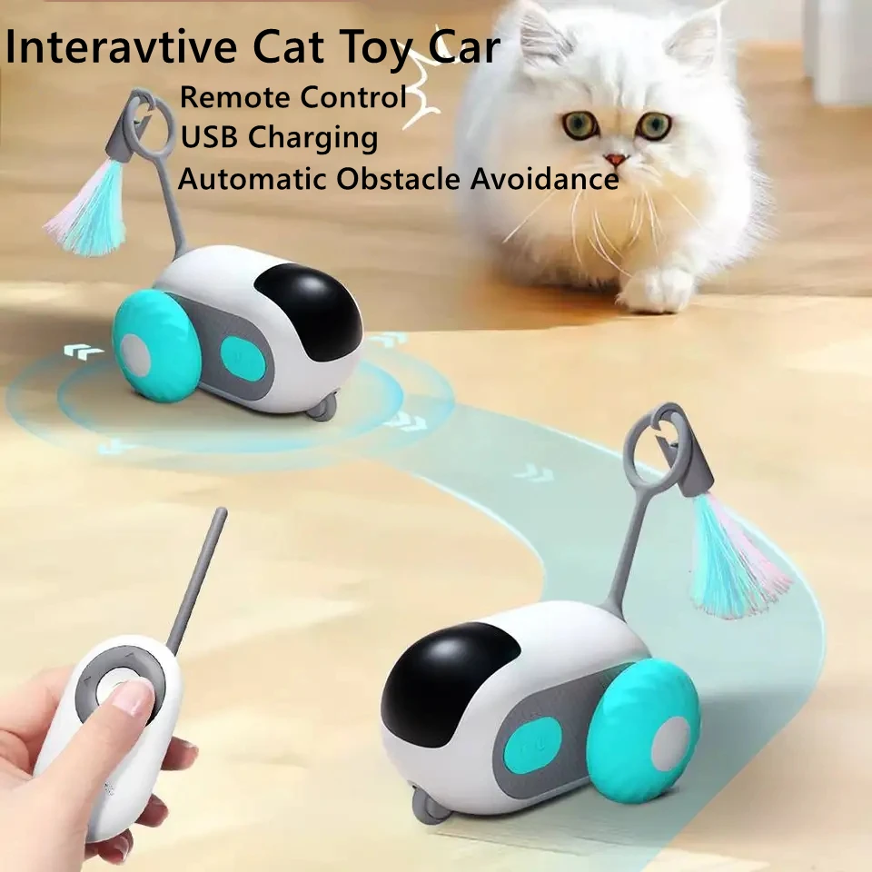 Interaktive Fernbedienung Elektrische Intelligente Auto Katzen Spielzeug USB