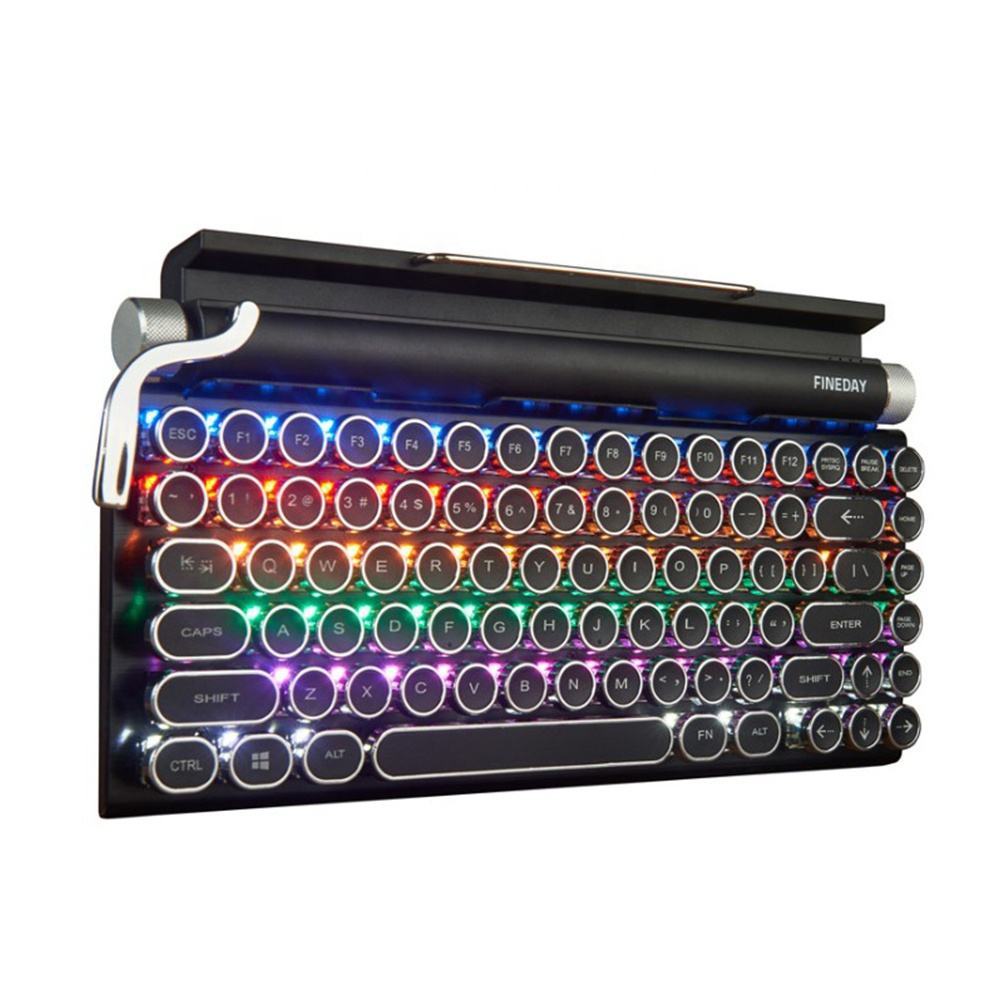 Retro Typewriter Mechanical Wireless Keyboard 2