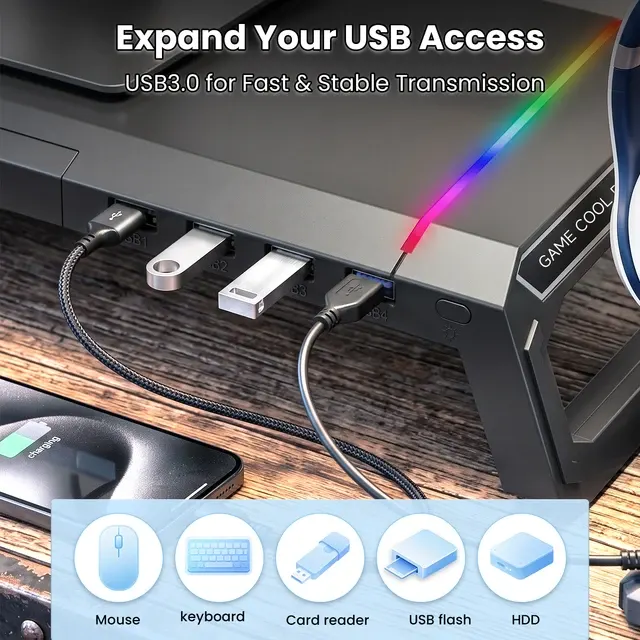 Monitor Stand With USB 4