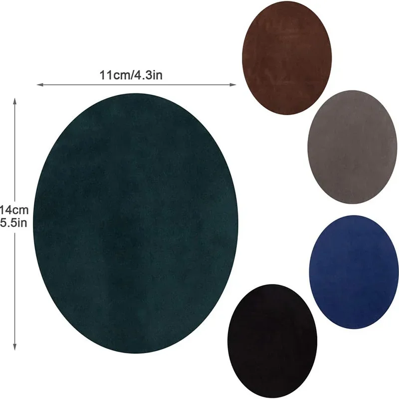 Oval Suede Iron-On Elbow Patches 3