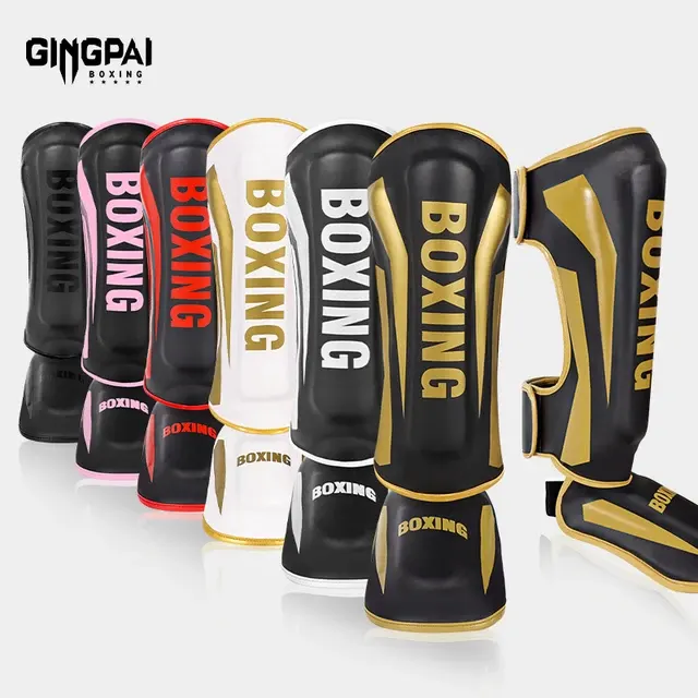 Professional Free Fighting Instep Leg Guards 1