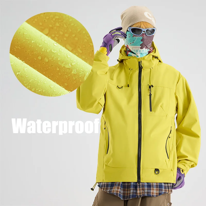 Waterproof Autumn Windbreaker Jacket with Hood 2