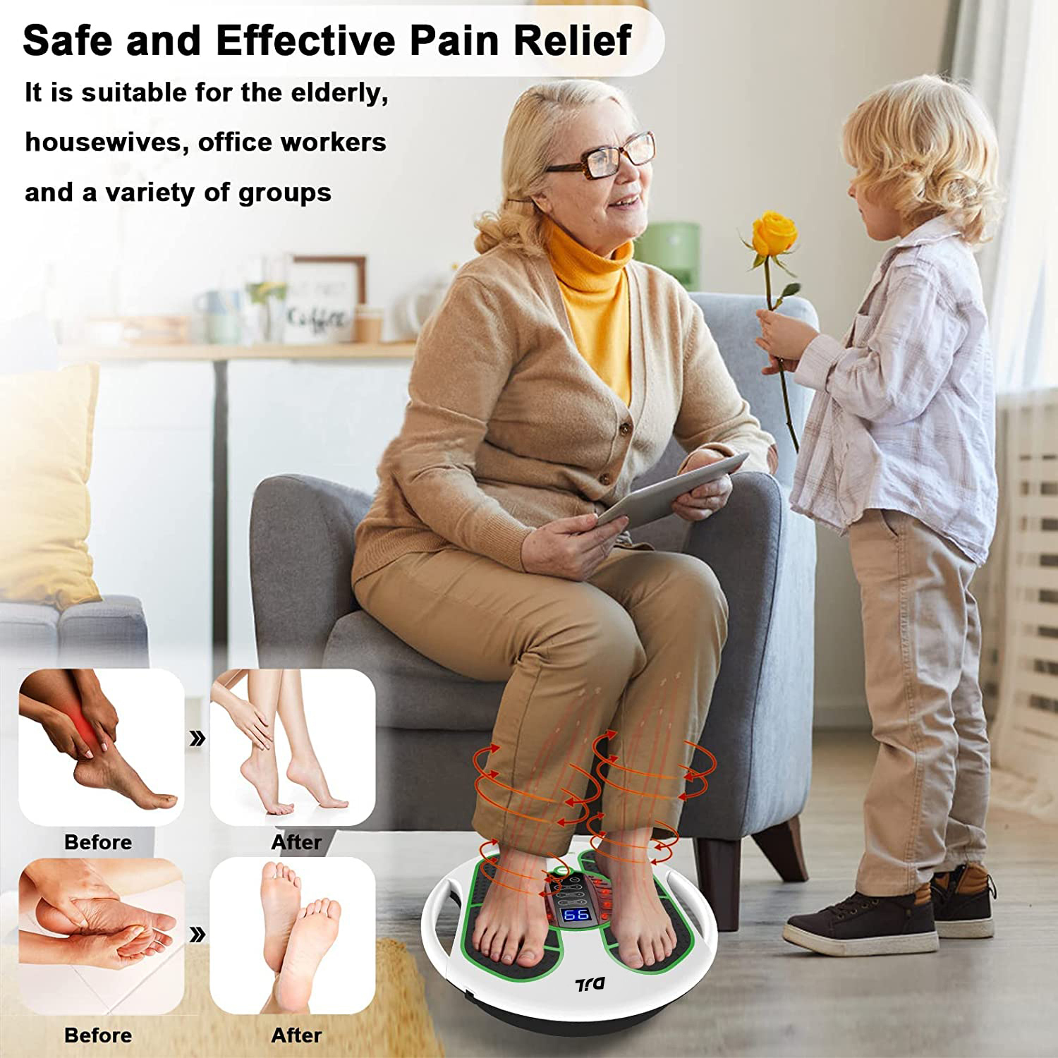 Electric Foot Massager with Heat 3