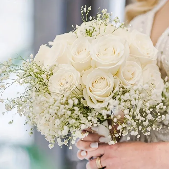 20 Realistic White Gypsophila Artificial Flowers 2