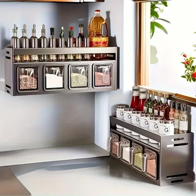 Wall-Mounted Spice Rack 2