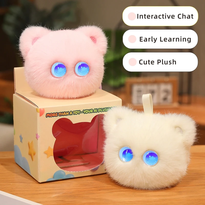 KI-Intelligentes Katzen-Plüschtier mit Sprachkonversation WLAN-Interaktion Smart-Roboter-Puppe für Emotionale