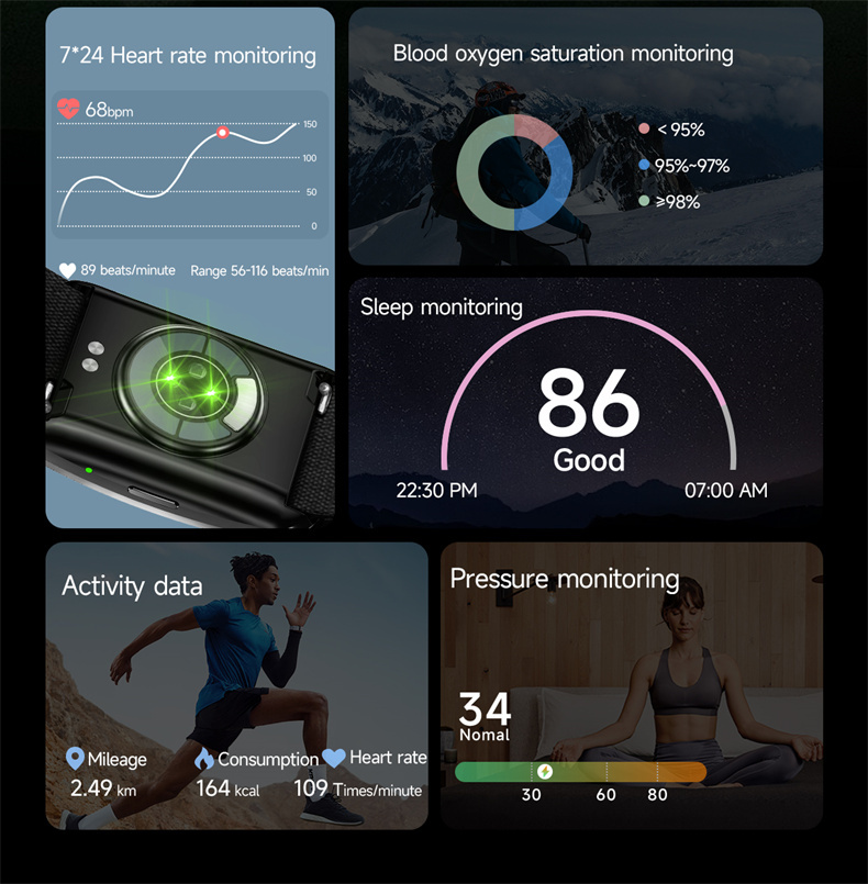 Screenless Fitness Tracker with Sleep Monitor 4