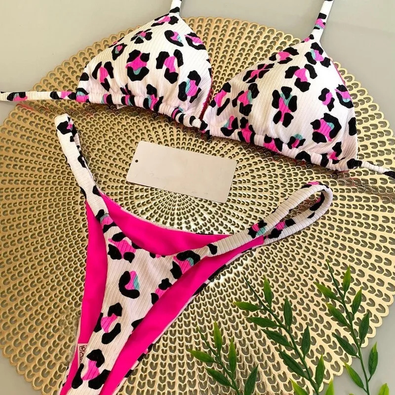 Women's Jacquard Two-Piece Bikini Set 2