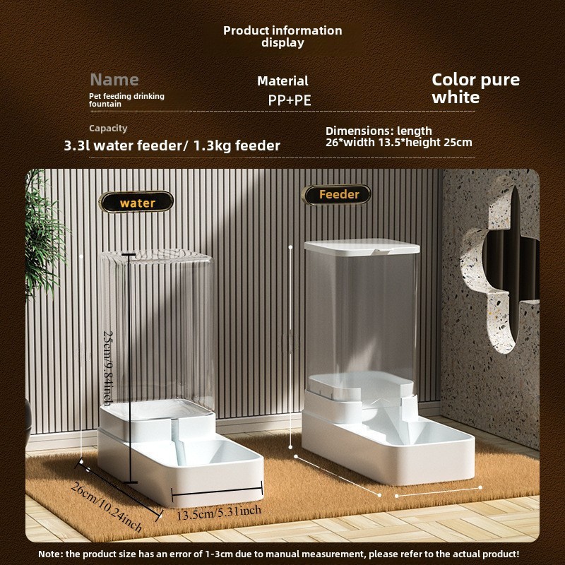 Automatic Pet Water Dispenser Bowl Set 4