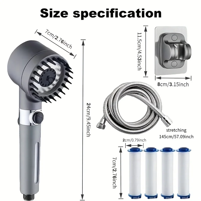 Ionic Filter Handheld Shower Head 4