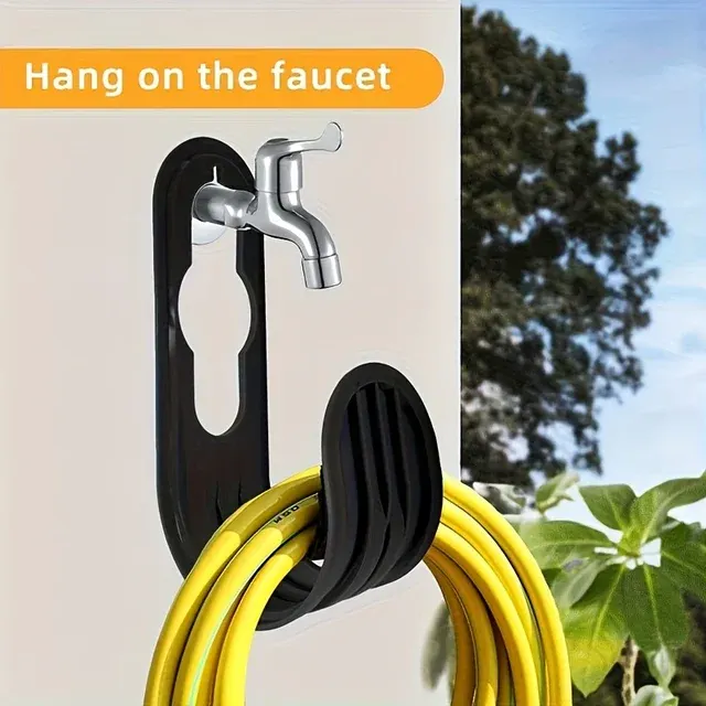 Space-Saving Wall Mounted Garden Hose Holder 3