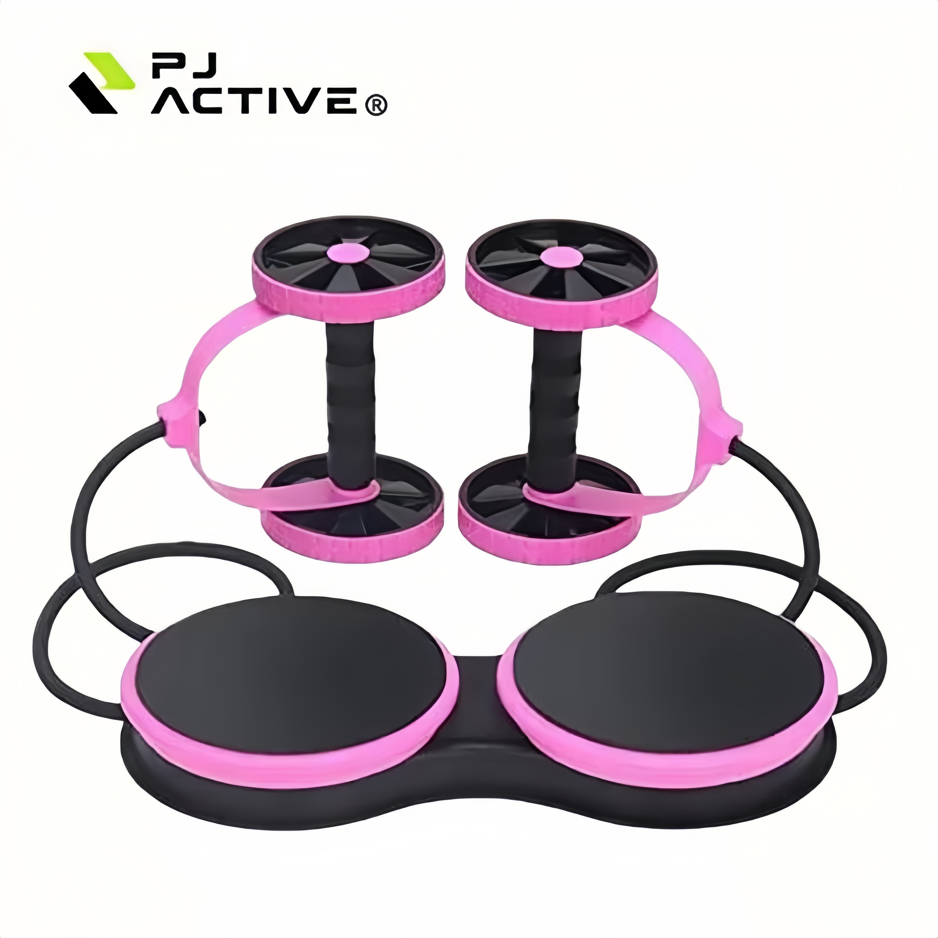 Double Wheel Abs Roller with Dumbbell Handle 3