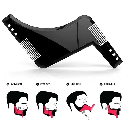 Beard Shaping Comb Template