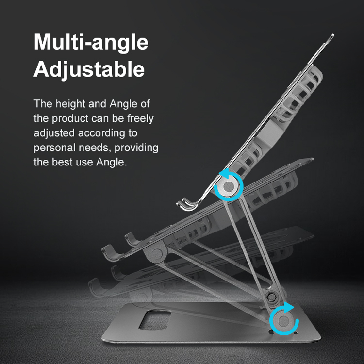 Customizable RGB Aluminum Plastic Laptop Cooling Holder Stand 4