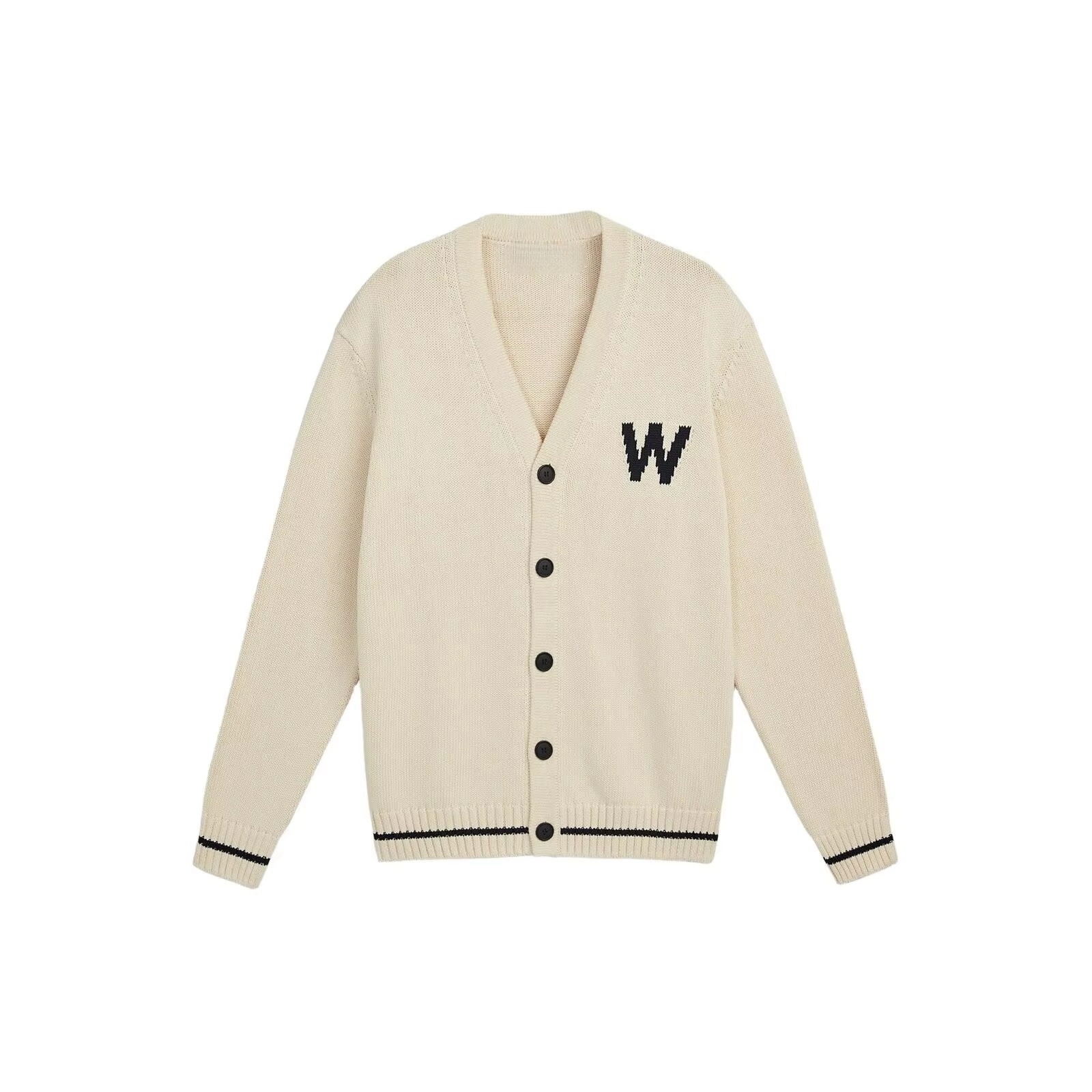 Pattern Mens Winter Cardigan Wool Blends Knitted Button