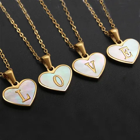 Letter Pendant Necklace