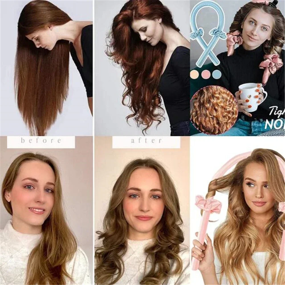 Heatless Curling Rod Stirnband Keine Hitze Haar Curler 3
