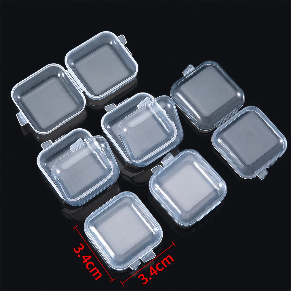 Transparent Plastic Mini Jewelry Storage Boxes 4