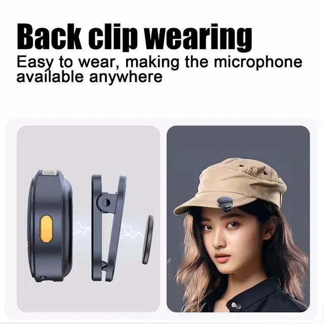 Wireless Dual Mini Lavalier Clip Microphone 1