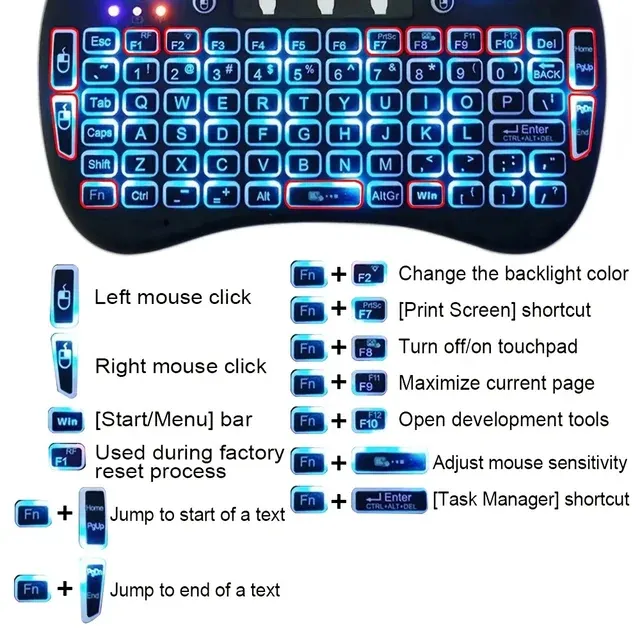 MRSVI I8 Mini Wireless Tastatur 2 4 G 4