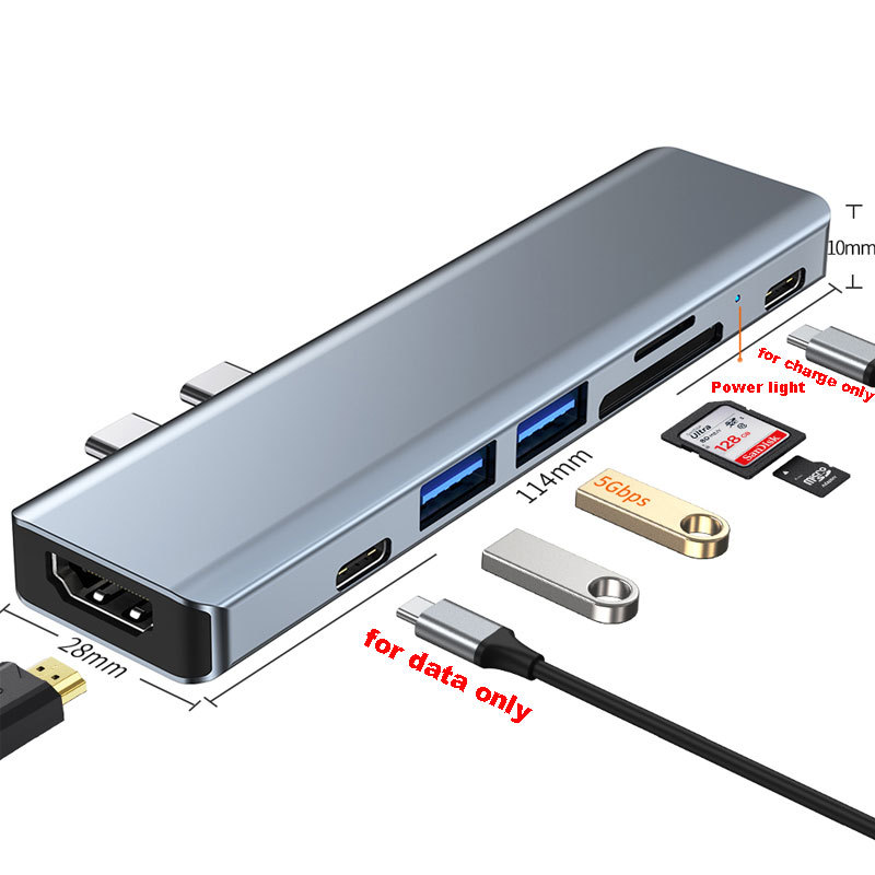 7-in-1 Dual USB-C Docking Station MacBook Air