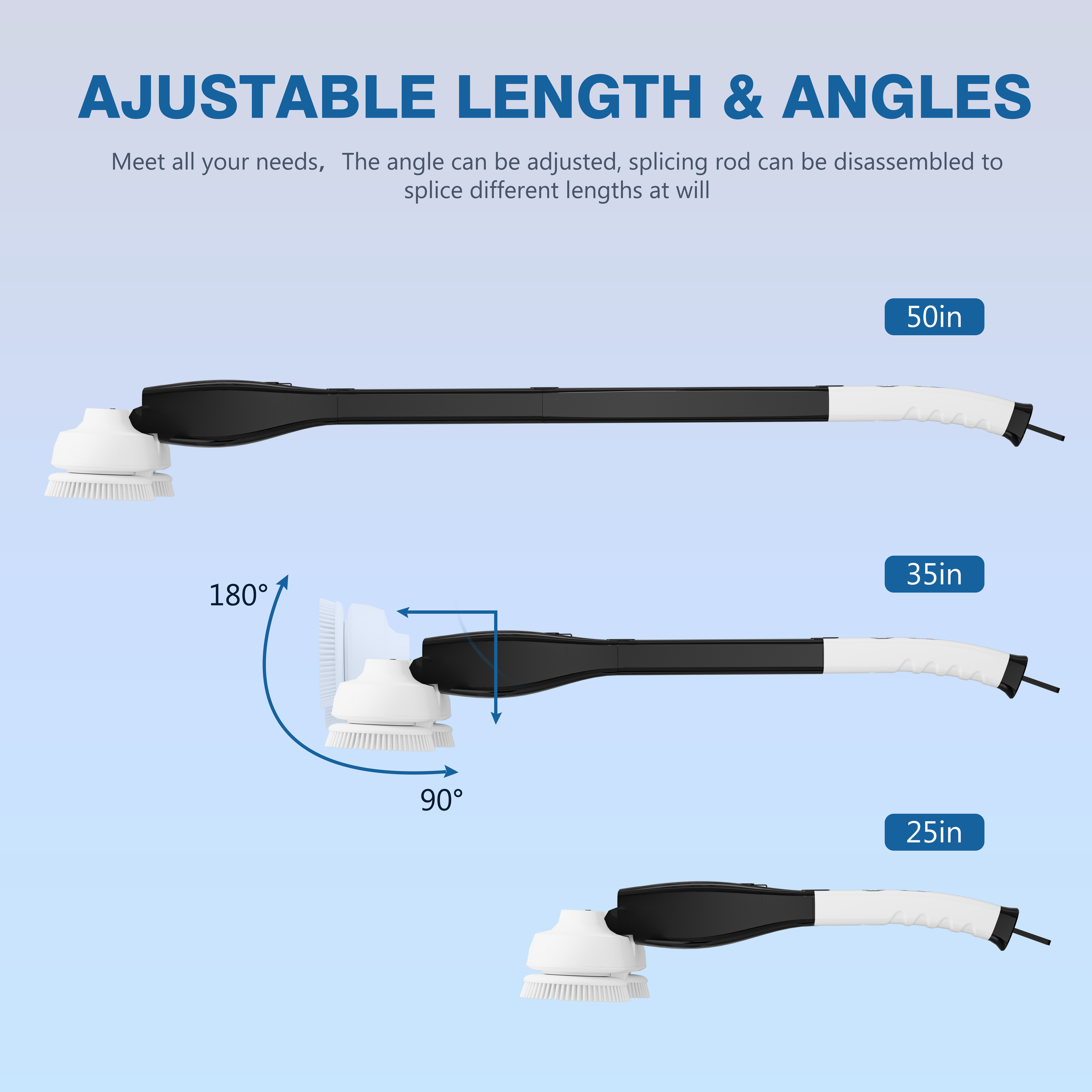 Waterproof 7-in-1 Electric Scrubber Brush 2