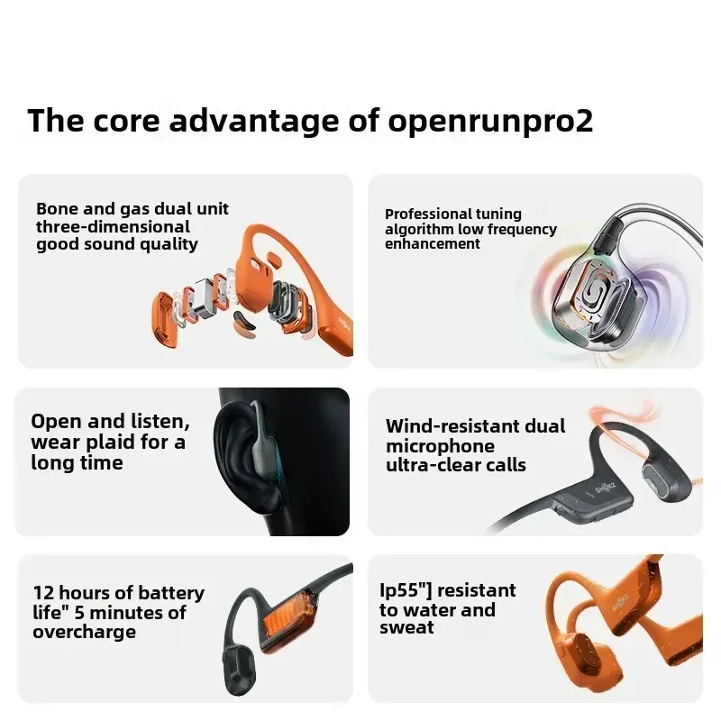 Waterproof IP55 Bone Conduction Sport Headphones 3