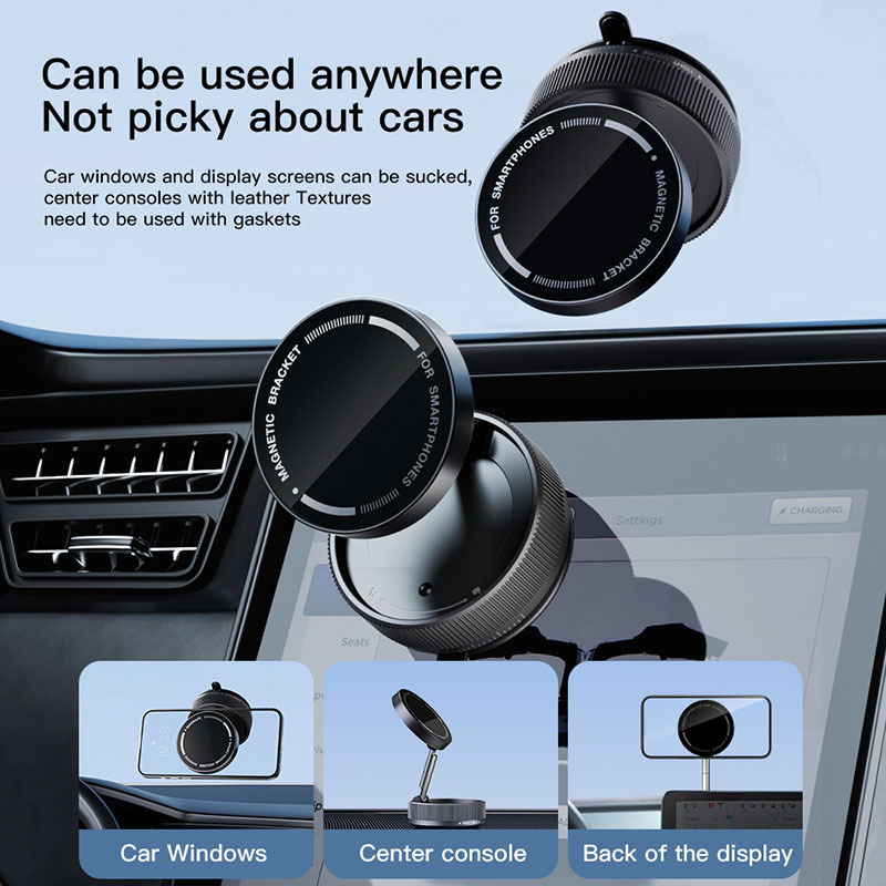 Magnetic Vacuum Phone Holder for Desktop 3