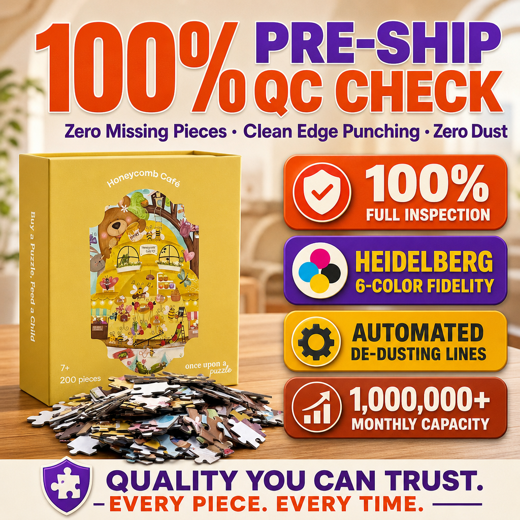 Premium-Kunstpuzzle 500 bis 1000 Teile Silberfolie 3
