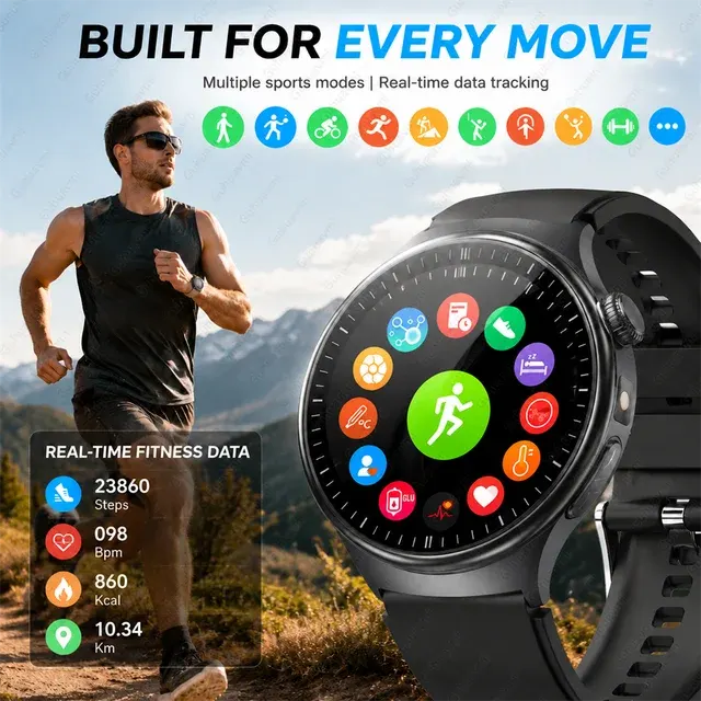AI Diagnosis Smartwatch with AMOLED Display 4