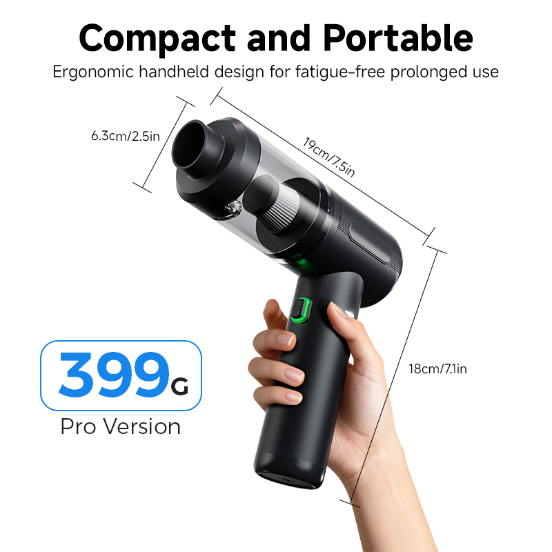 Cordless Handheld Car Vacuum Cleaner 6000Pa Suction 3000mAh 2