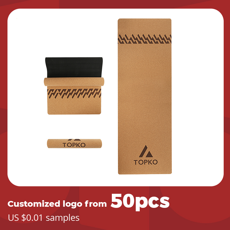 Anti-Slip Cork Rubber Yoga Mat 2