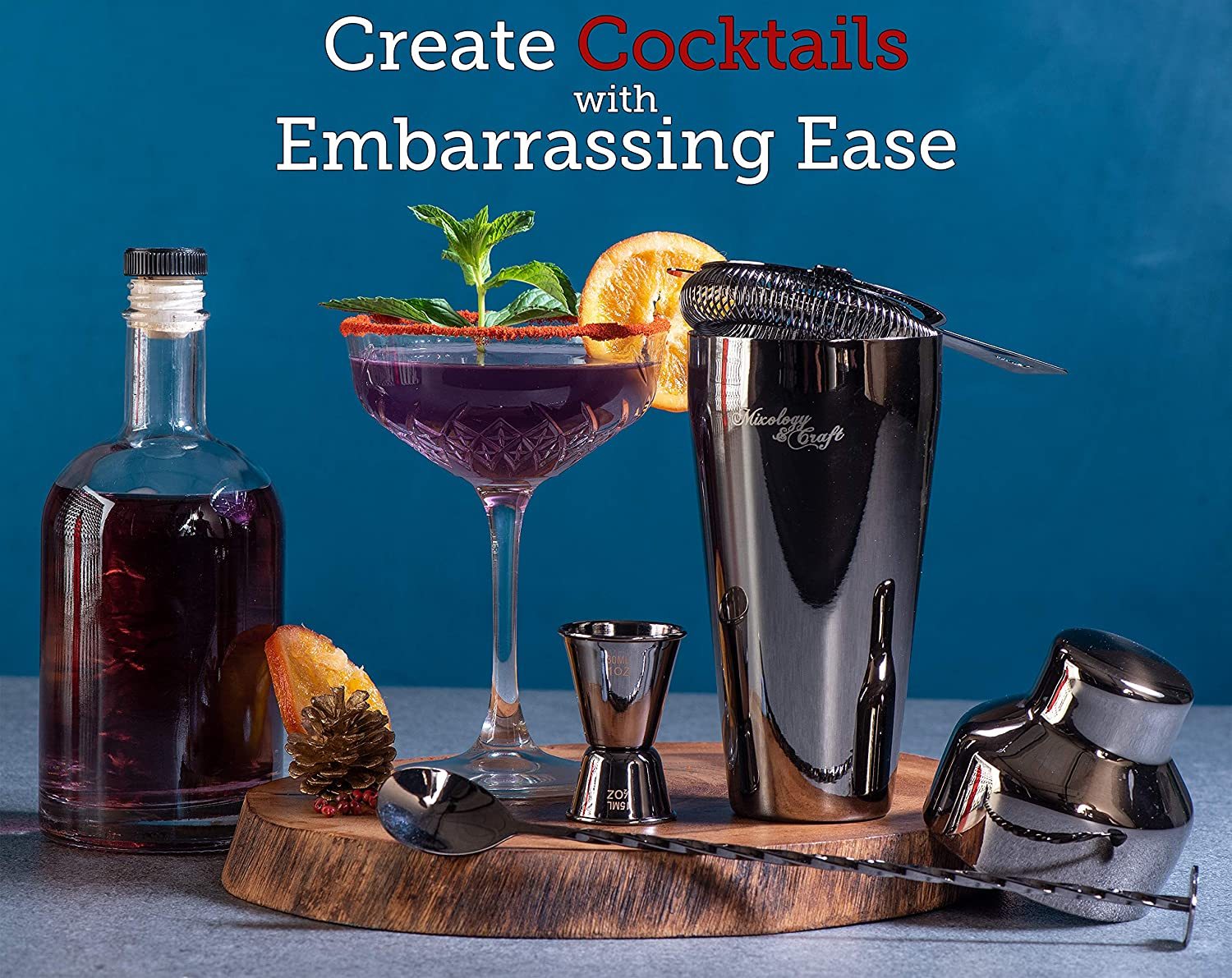 10-Piece Stainless Steel Bartender Kit 4