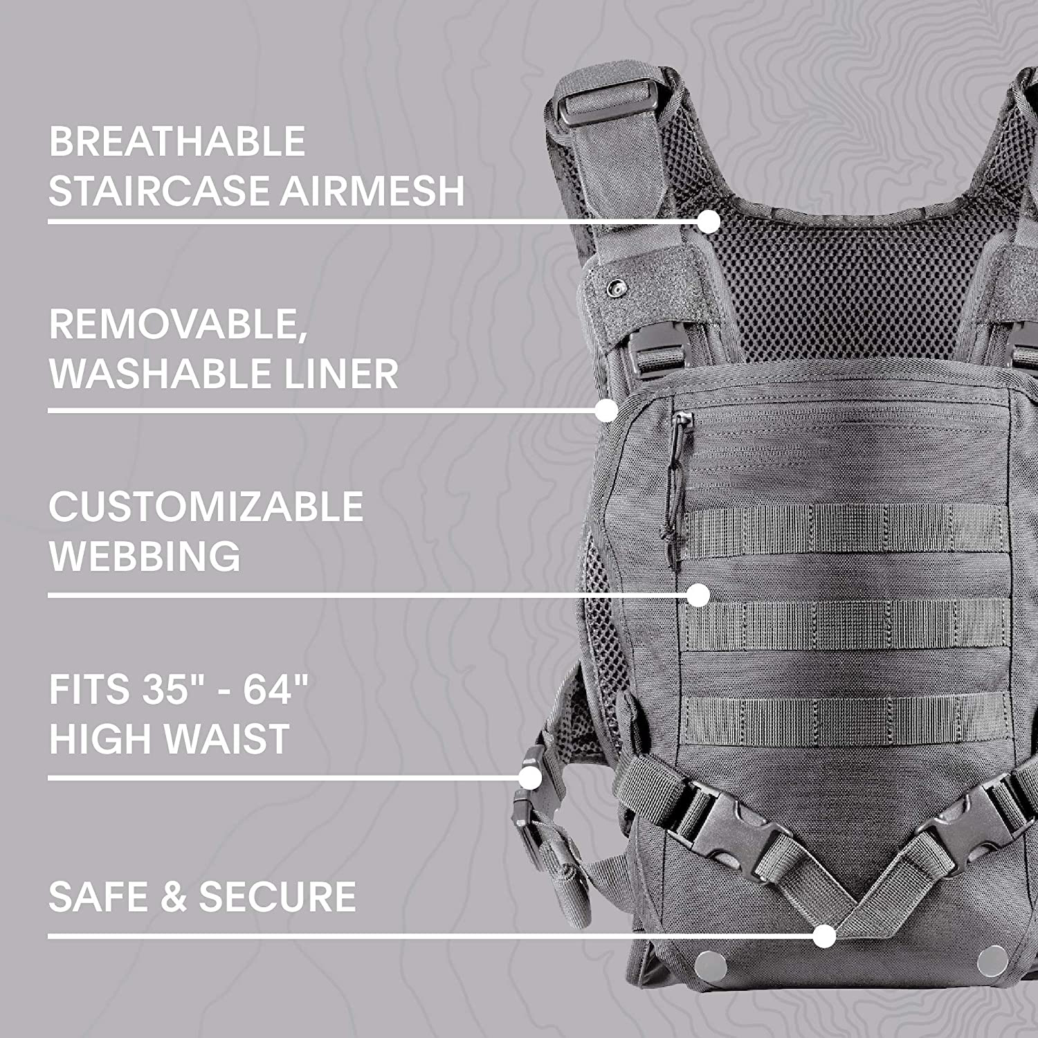 Tactical Multifunctional Baby Carrier Backpack 3