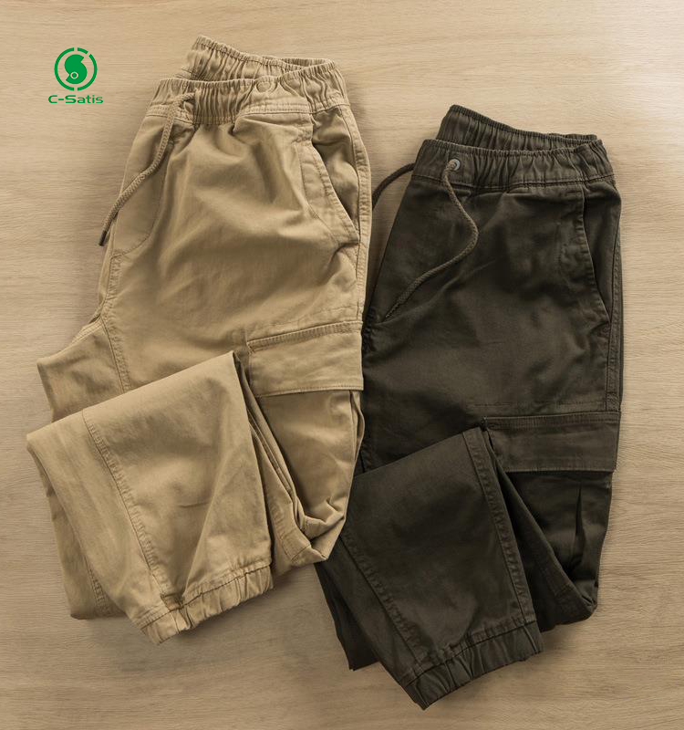 Loose Vintage Garment-Wash Cargo Joggers for Men 2
