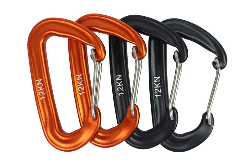 Small D-Shape Climbing Carabiner, 12 KN 3