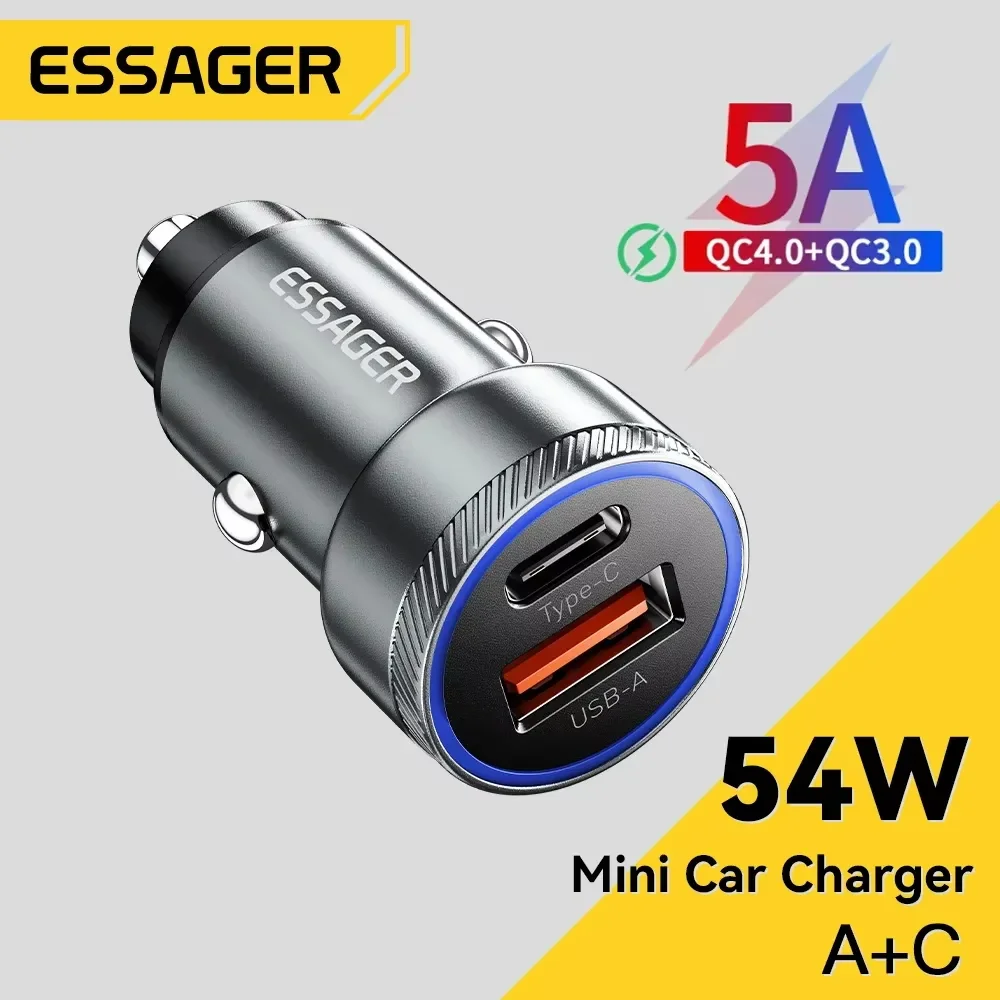 Fast 54 W USB-C Car Charger 5 A 2